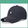 R Leather Label Mens Baseball Cap Quick Dry Sun Protect Fashion Outdoor Casual