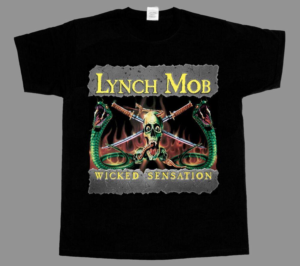 Футболка унисекс Lynch Mob Wicked Sensation черная короткая с длинным рукавом