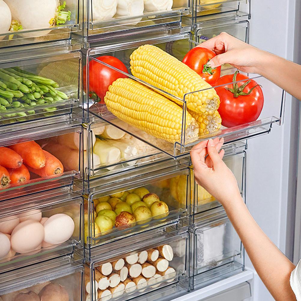 Ящик-органайзер для хранения продуктов, овощей и фруктов в холодильнике, прозрачный контейнер-ящик для фруктов, овощей, закусок