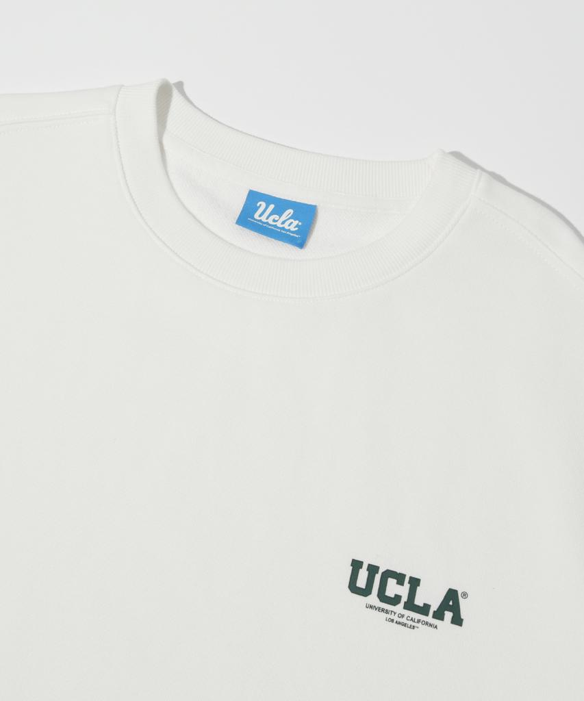 UCLA Unisex Small Logo Basic Sweatshirt [O-White] (Ubrlt81)