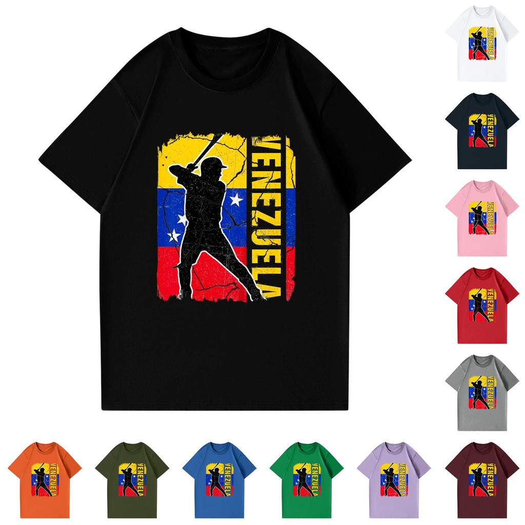 Женская и мужская модная футболка с круглым вырезом, повседневная, с принтом, с коротким рукавом