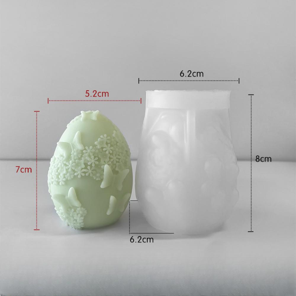 3D Пасхальное яйцо свеча силиконовая форма ангел цветок тиснение DIY мыло ручной работы шоколад форма для выпечки