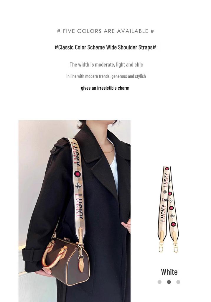 Вышитый плечевой ремень Luoboshi для сумки LV Speedy 20 из канваса, аксессуары для сумки через плечо