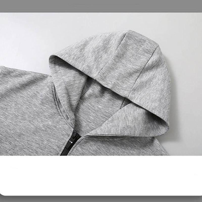 Мужская толстовка больших размеров на весну и осень, мужская повседневная спортивная куртка с капюшоном больших размеров 4XL-11XL