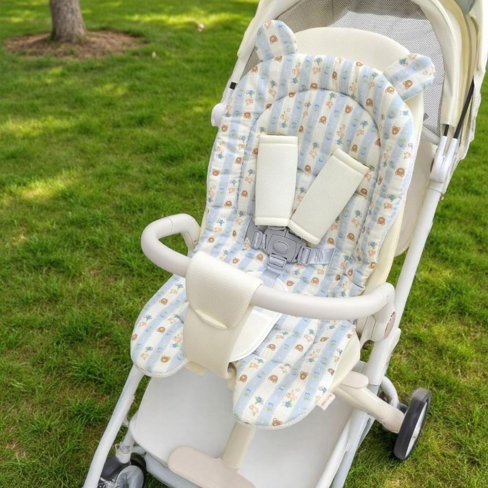 Breathable Stroller Accessories Soft Pushchair Insert Mat Baby Stroller Seat Cushion All Seasons