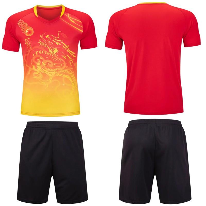 Adult Dragon Boat Race Short Sleeve Jersey Mens Training Football Uniform Sports Top Athletic Wear