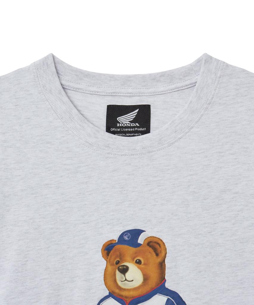 PHYPS MOTORCYCLE Mechanic Bear Short Sleeve Light Gray