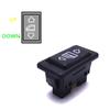 6Pin Glass Lifter Switch Car Window Electric Power Switch Button DC12V/24V 10A Glass ON-OFF Relay Buttons With Green Light