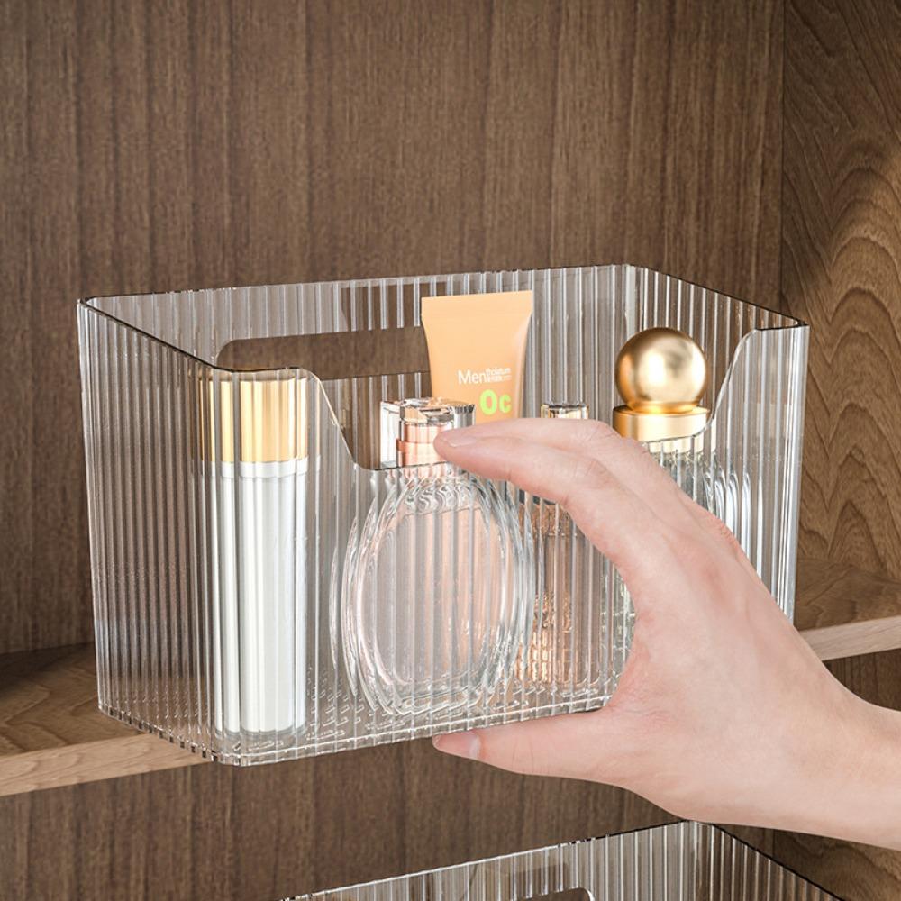 Bathroom Makeup Storage Box Mirror Cabinet Lipstick Wash Dresser Storage Box Waterproof Cutout Wall-mounted Makeup Organizer