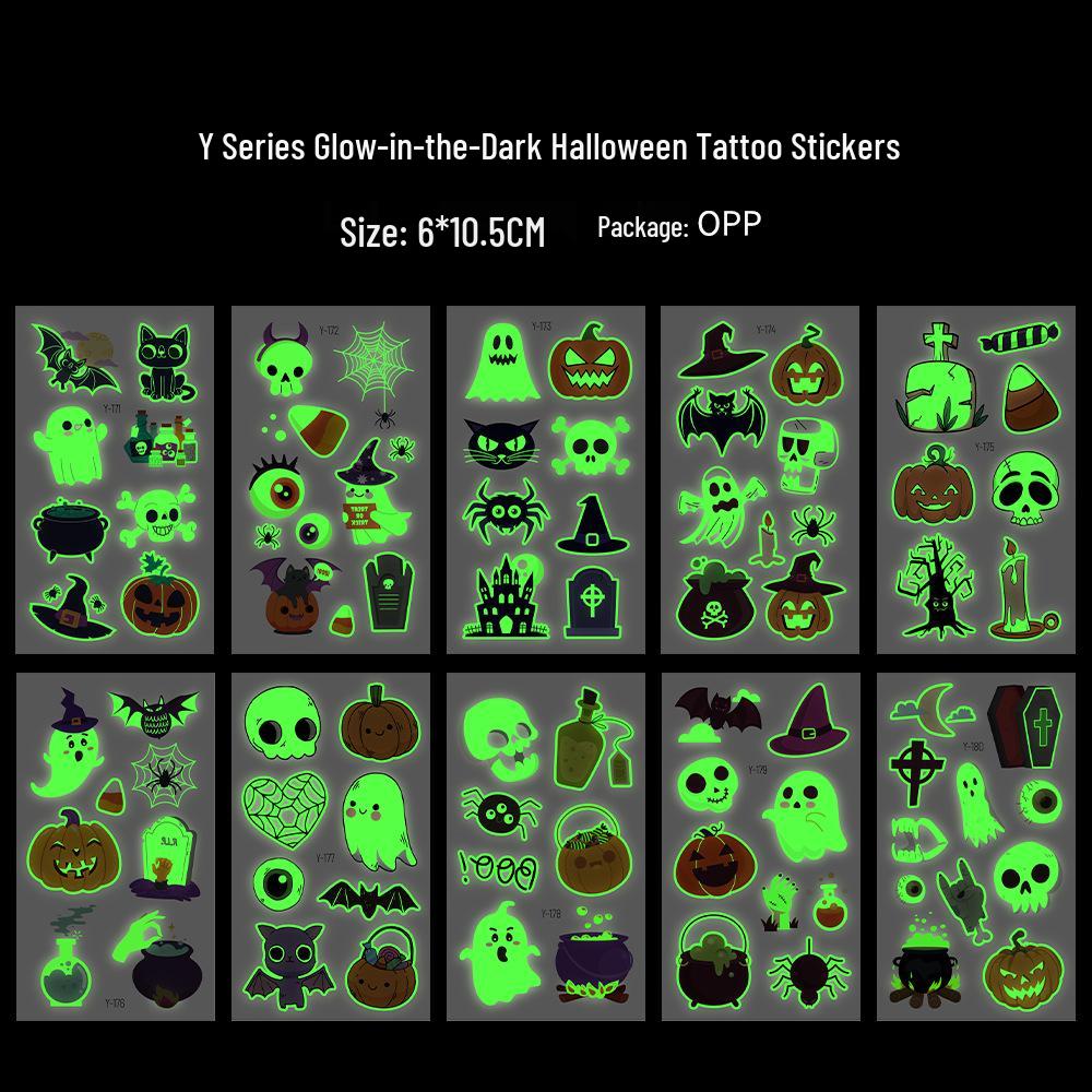 Waterproof Halloween Horror Scar & Face Tattoo Stickers