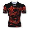 Vintage Men's T Shirt Summer Short Sleeve 3D Print Dragon Pattern Tees Street Fashion Tops Oversized T Shirts For Men Clothes