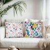 Floral Pattern Pillow Case Fashion Square Pillowcase Bedroom Sofa Room Ins Decoration Leisure