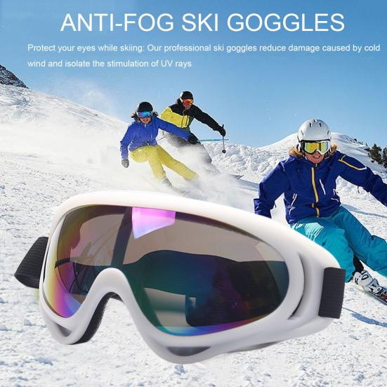 Лыжные очки с защитой от ультрафиолета, противотуманные, регулируемые ремешки, ветрозащитные очки для сноуборда для мужчин и женщин, велосипедные очки, мотоциклетные очки для альпинизма