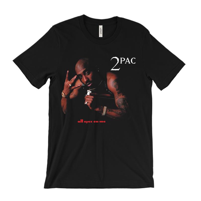 2pac Unisex T-Shirt - All Eyez On Me album art - vntg rap tee Tupac Death Row Snoop