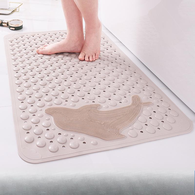 Коврик для ванной комнаты с противоскользящим покрытием Коврик для душа в ванной комнате Водонепроницаемый коврик для ног с защитой от падений Коврик для туалета с присоской