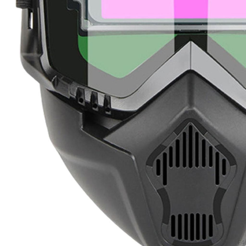 Welding Helmet Soldering Protector Detachable Dimming Breathable Welder Hood