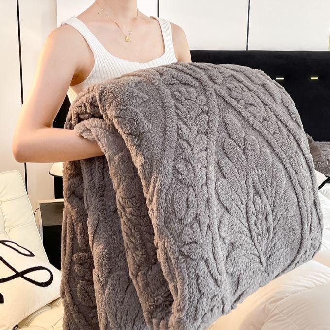 Одеяло из бархата Тафу, супертолстое теплое одеяло, зимнее толстое фланелевое простынь-одеяло