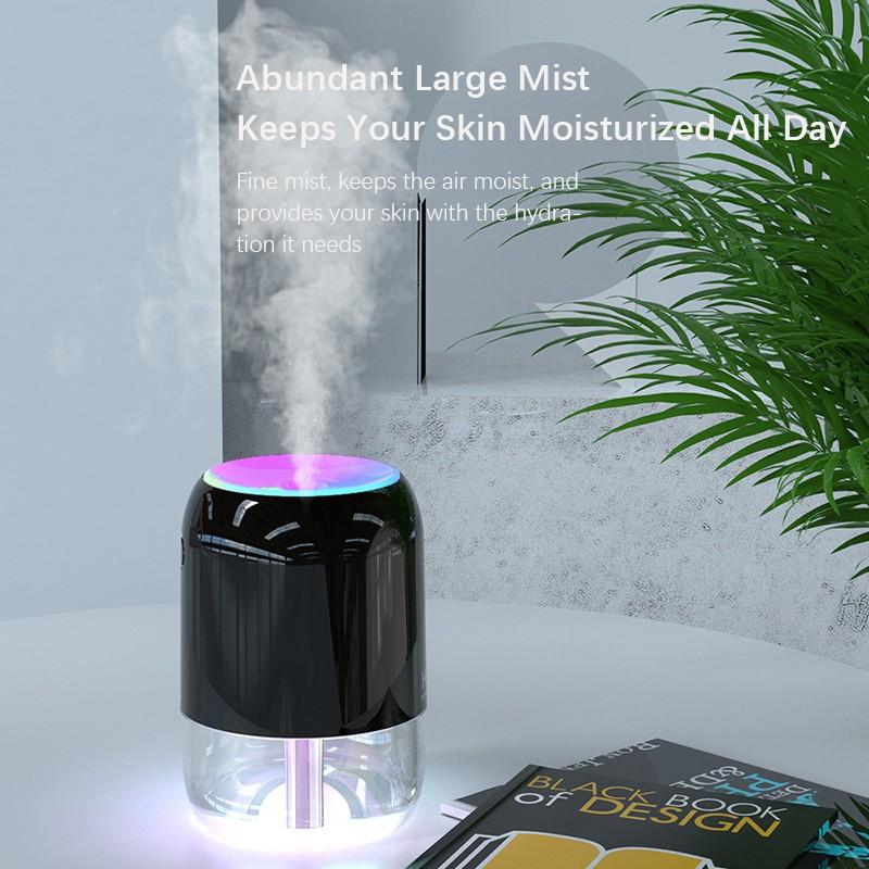 USB Humidifier With LED Light Aroma Diffuser Air Purifier Mist Maker Air Freshener For Bedroom Home Car Office