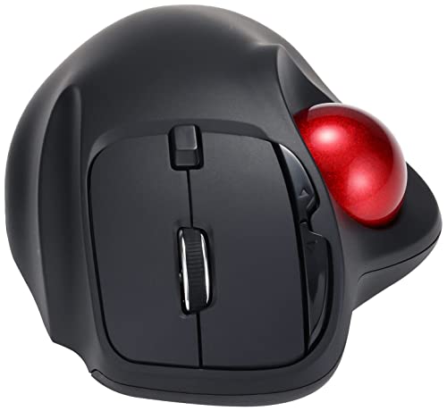 Nakabayashi Digio2 Wireless Mouse with Trackball, 5-Button Optical, Black, Z8645