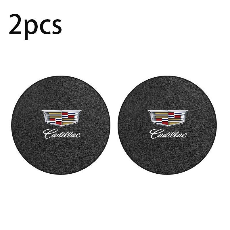 2pcs car cup holder mat non-slip coffee beverage mat for Cadillac ATS BLS CT4 CT6 CTS EXT SLS SRX STS XLR XT5 Escalade Deville