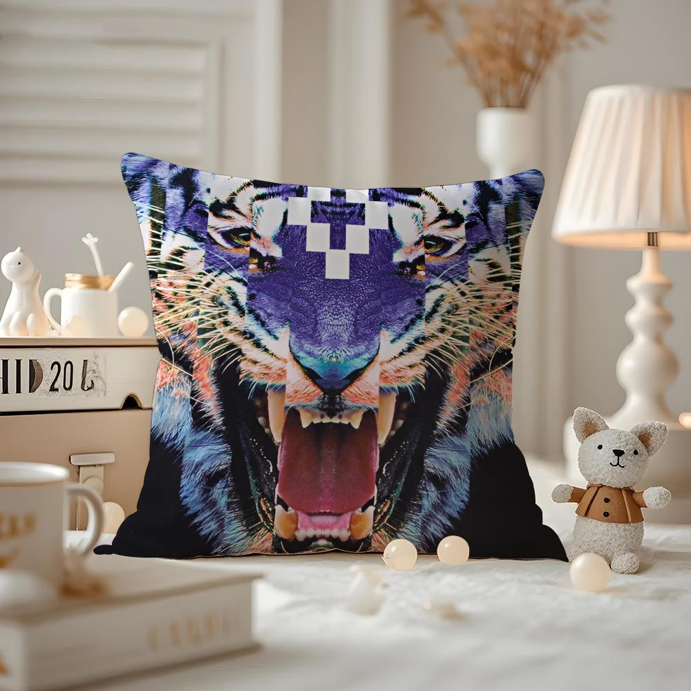 Anime MMarcelo BBurlon Cushion Cover Antidustmite Pillowcase Invisible zipper silky short plush Sofa cushion cover