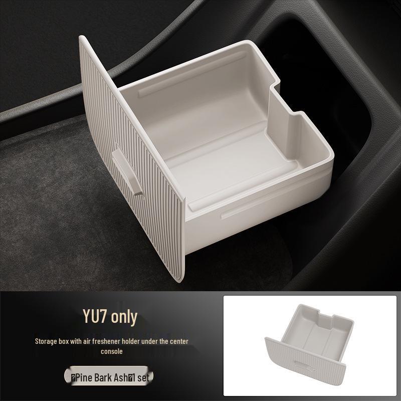 Yu7 Center Console Fragrance Holder, Anti-Shake Silicone Storage Box for Screen's Rear.