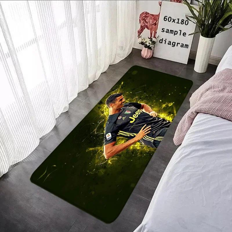 Foot Carpets CR7 Living Room Rug Cristiano Ronaldo Entrance Doormat Bathroom Rug Floor Mat Carpet Anti Slip Home Kitchen Hallway