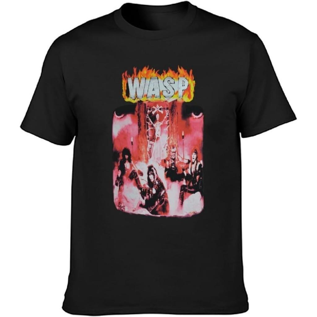 Wasp First Album Unisex 100% Cotton Short-Sleeve T-Shirts Black