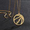 Atoztide Personalized Custom Soccer Sports Name Necklace Stainless Steel for Women Men Pendant Fashion Birthday Jewelry Gift