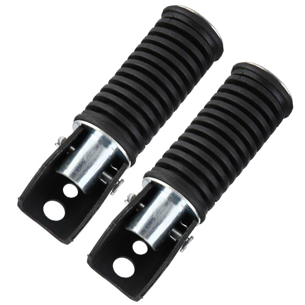 2pcs Foldable Design Rear Foot Pegs Durable Metal Construction Motorcycle Foot Pegs Rear Seat Area
