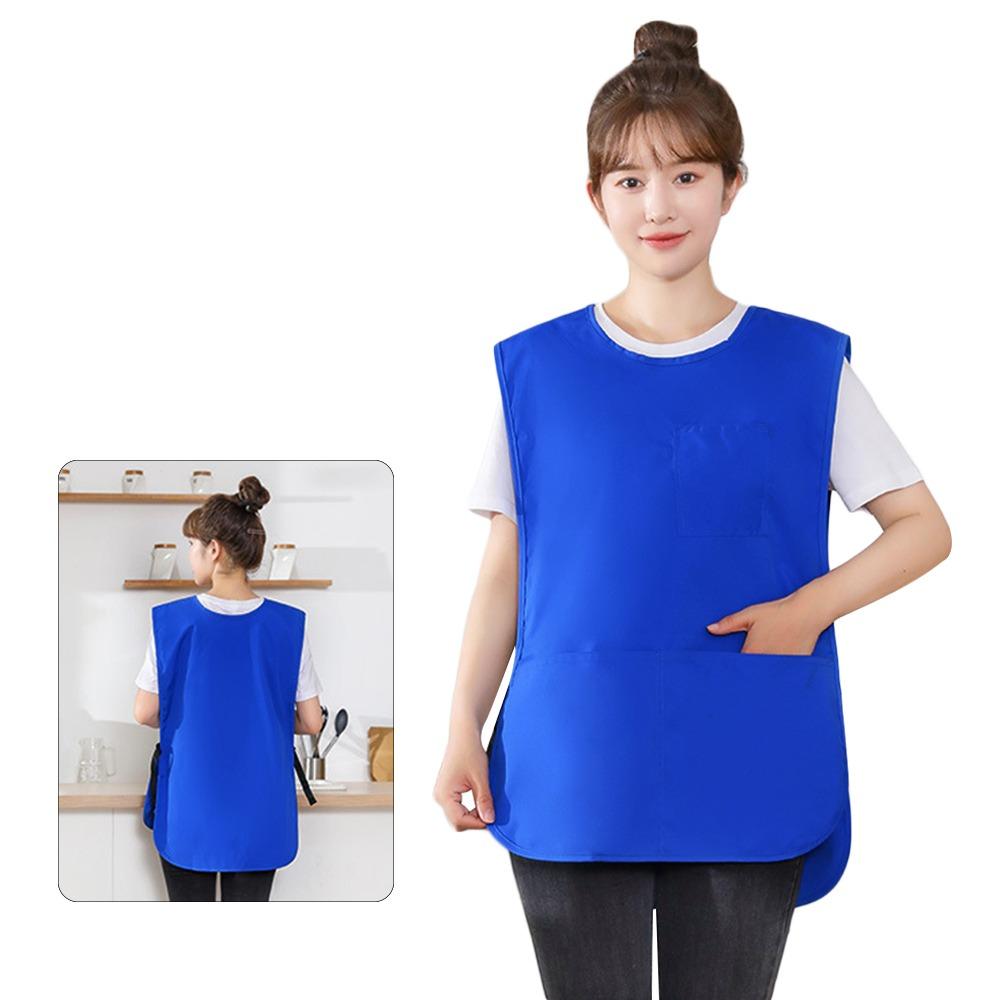 Waterproof Stain-Resistant Apron Nylon Vest Style Breathable Sleeved Apron Multipurpose Clothing Accessories