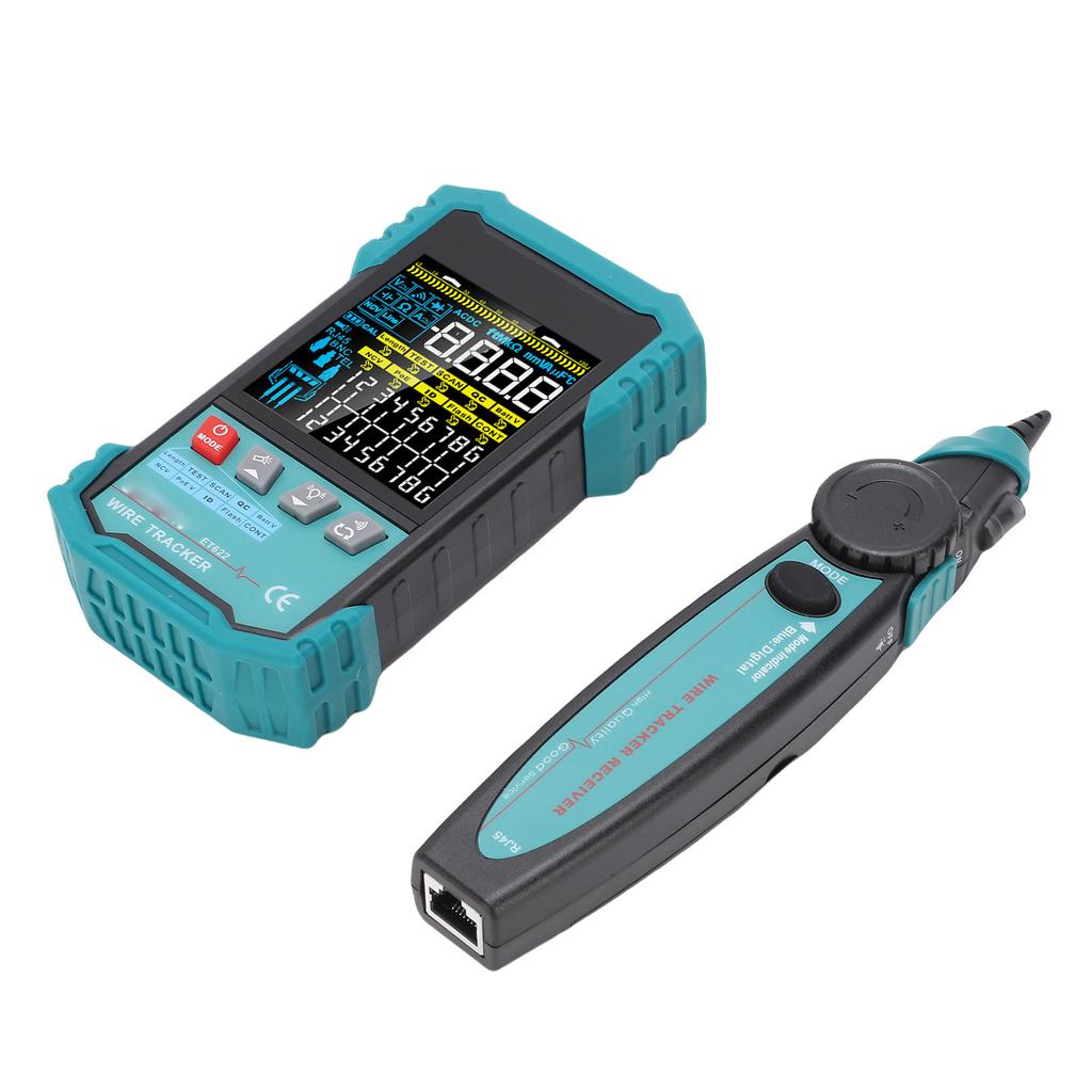 Тестер Ethernet-кабеля RJ45 RJ11 LAN Сети CAT5 CAT6 Трассировщик проводов PoE NCV Тестирование длины 400 м Сканирование неисправных линий