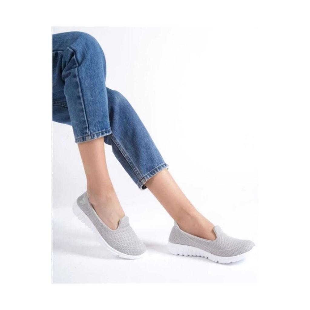 Woman Navy Blue Casual Daily Sport Shoes Mother Laceless Light Memory