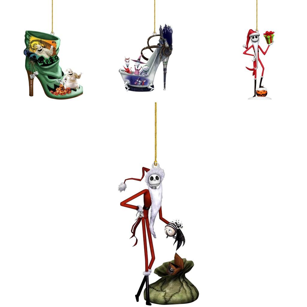 Тим Бёртон Кошмар перед Рождеством Акриловое Подвесное Украшение Джек Скеллингтон Доктор и Мэр Фигурка Украшение для Автомобиля