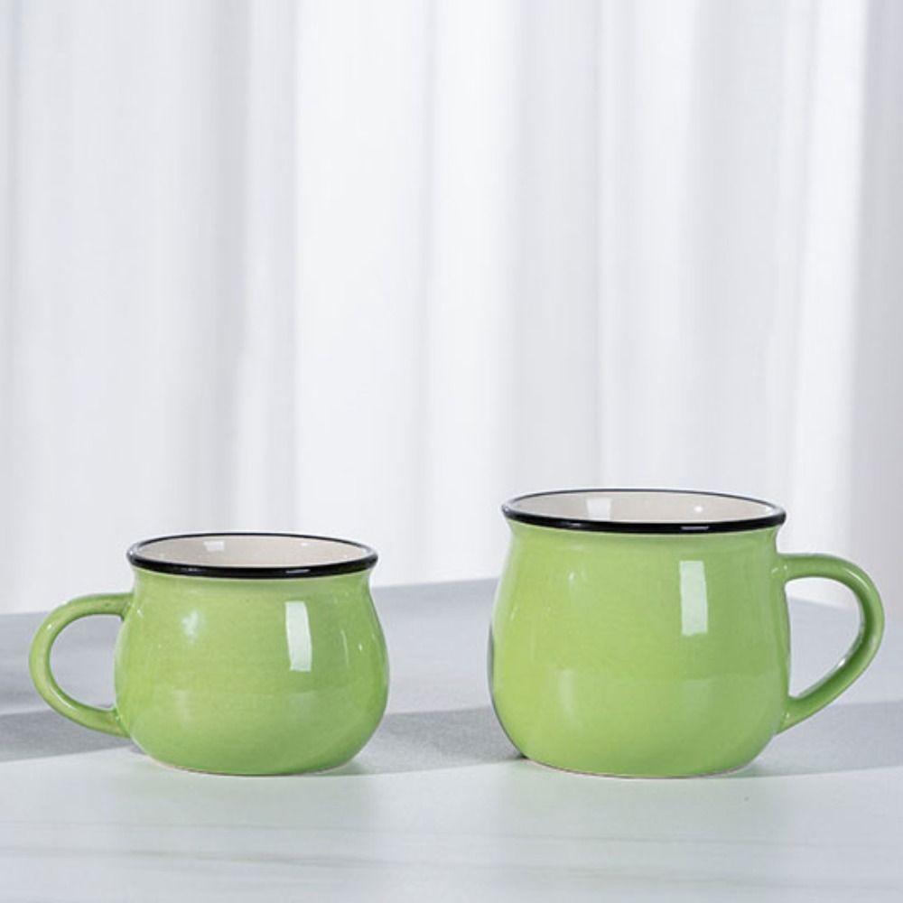 Кружка для кофе в скандинавском стиле, однотонная чашка для чая, милая керамическая чашка для молока, подарок