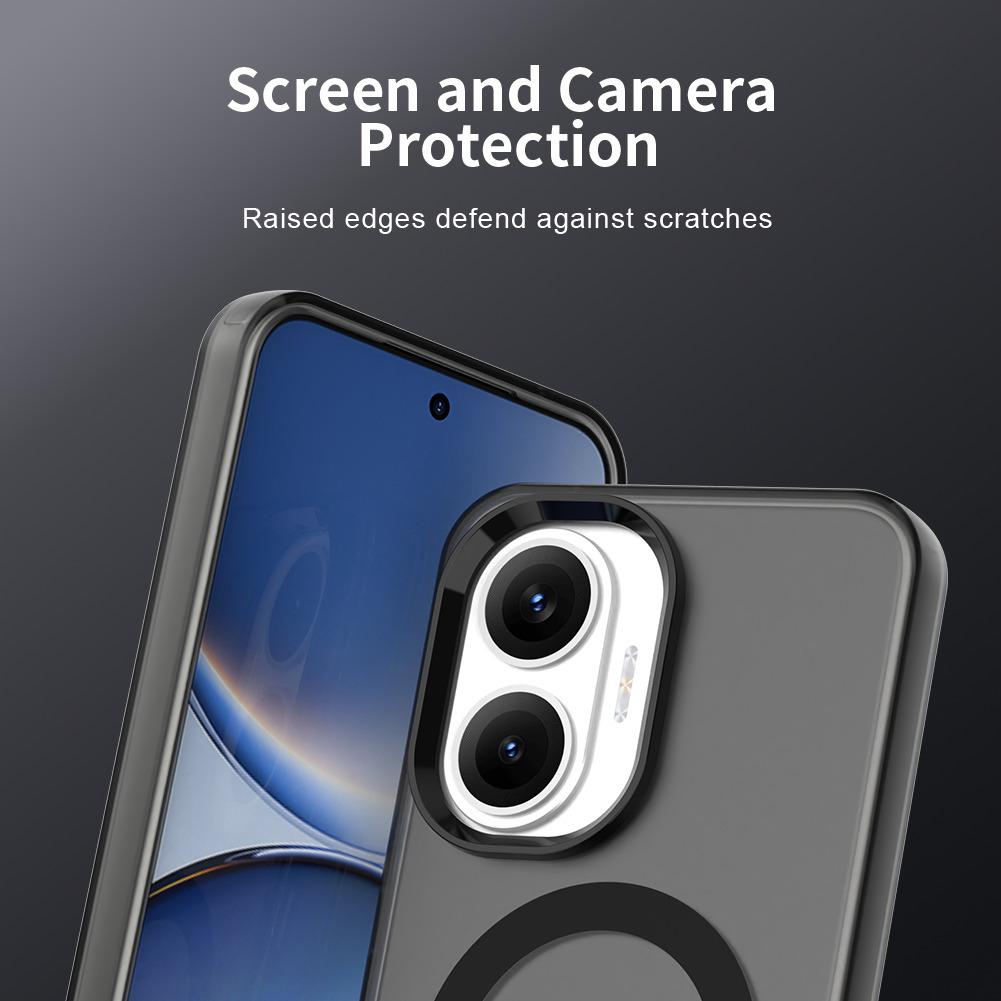 Для Xiaomi Redmi Turbo 4 Pro 5G/Poco F7 5G Магнитный чехол Противоударная гибридная задняя крышка телефона