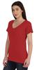 Inkmeso V Neck Basic Tee Classic Fit Short Sleeves Tshirt For Women Summer Cotton Tops