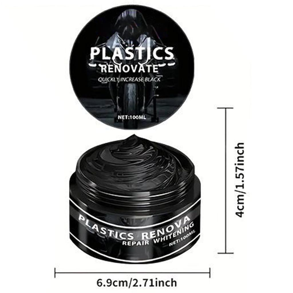 Mqyra Car Black Trim Restorer - Car Scratch Repair Paste, 100ml Rubber Repair