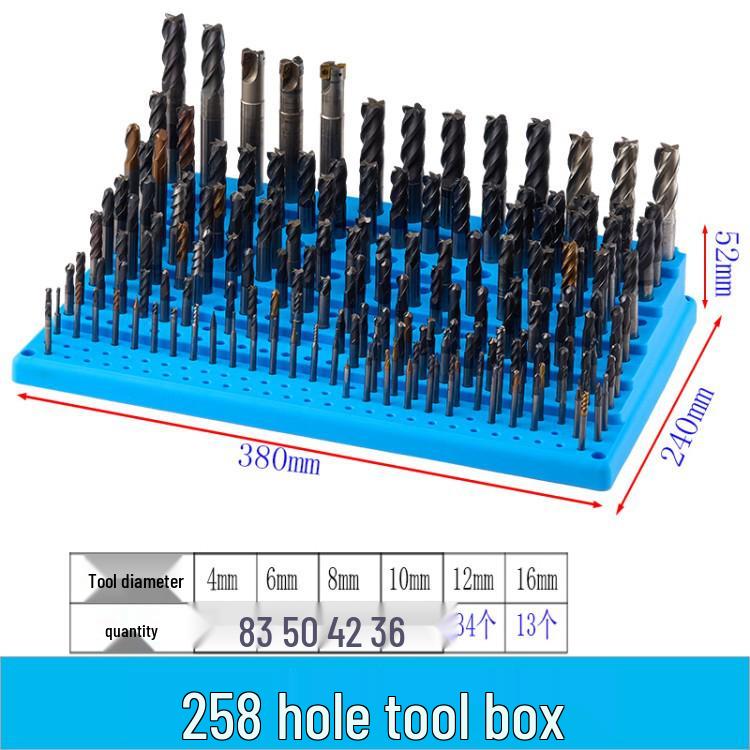 Ящик для хранения инструментов с ЧПУ для сверл, метчиков, цанг, патронов и концевых фрез