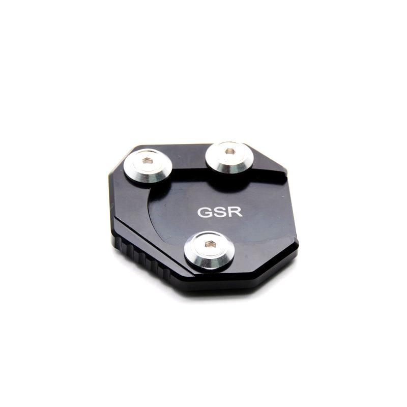 Suzuki GSR Off-road Motorcycle Accessories: Enlarged Footpegs & Kickstand Pad