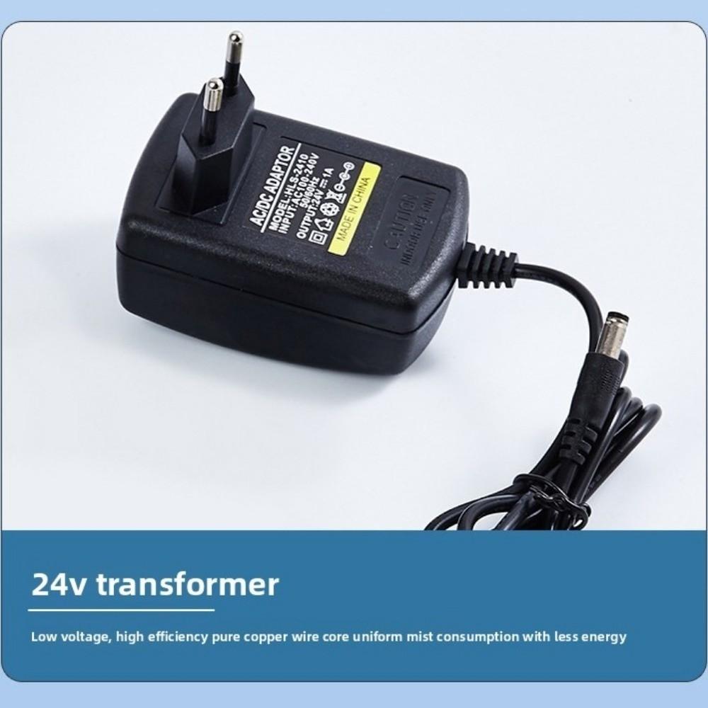 Трансформатор 24 В Ультразвуковой туманообразователь Цветной свет Распылитель Высокое качество Водяной насос для бонсай Садоводство