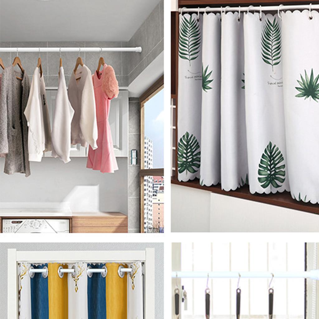 70-120 см Регулируемый металлический карниз Легкий регулируемый телескопический шест для штор для дома, ванной комнаты, бара, душа