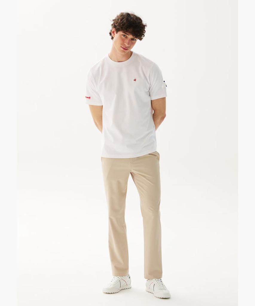 LECOQ GOLF Мужские узкие базовые брюки _Бежевый Gr121Mpt32