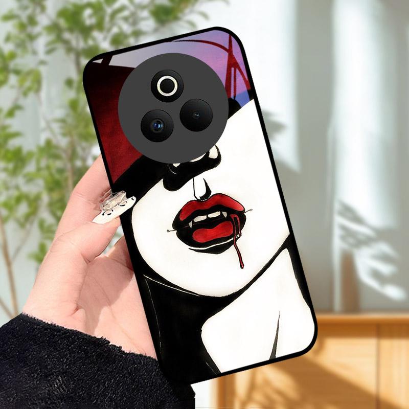 Закаленное Стекло Чехол для Телефона Для OPPO Realme P3 Pro 5G Funda Ударопрочный Жесткий ПК Корпус Задняя Крышка Для Realme P3Pro RMX5032 Coque