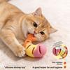 Bite-resistant Silicone Shrimp Cat Toy Treat Dispenser Leak Food Cat Toy  Dental Health