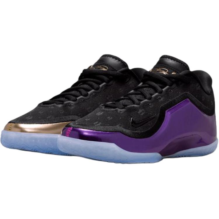 Nike Детские баскетбольные кроссовки Lebron 23 Mid top Золотисто-фиолетовые Детские IQ6709-001