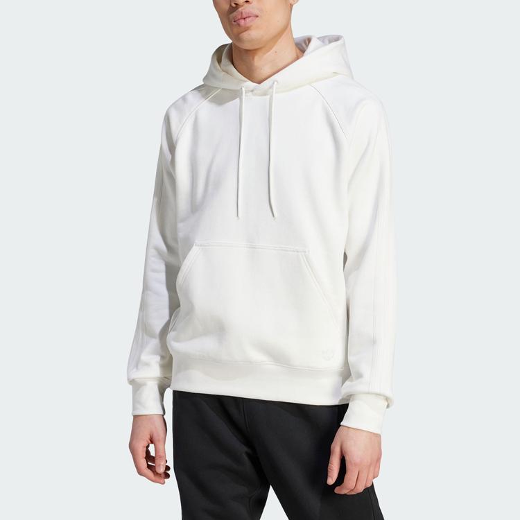 Adidas Оригинальная синяя версия Essentials Hoodie Solid Color Long Sleeve Hooded Sweatshirt Men Hoodies White IL6173