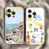 Морской пейзаж Вино Лимон Чехол для телефона Для iPhone 17 16 15 14 Plus 13 12 11 Pro Max Задняя крышка телефона Прозрачный противоударный чехол