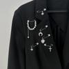 6 шт./набор Элегантная брошь из искусственного жемчуга Женский тренд Солнце Луна Любовь Сердце Крест Подвеска Булавка Одежда DIY Ювелирный аксессуар