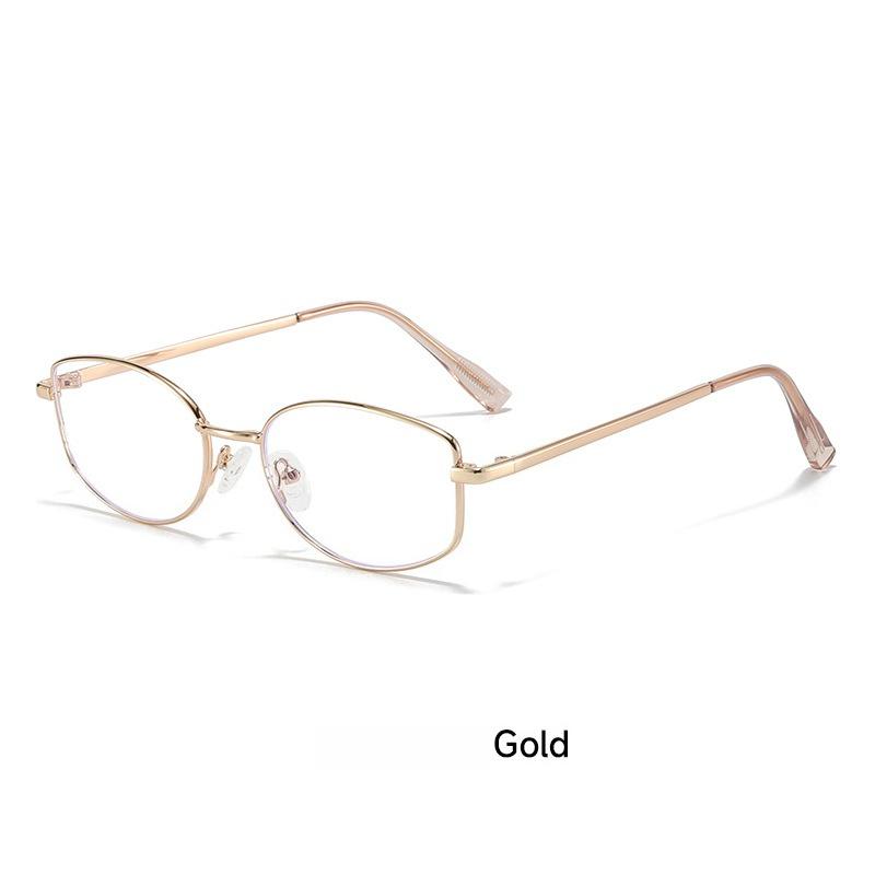 Новая Мода HD Металлическая Оправа Художественные Женские Очки с Плоскими Линзами Ультралегкие Нейтральные Высококачественные Роскошные Очки Защиты от Синего Света